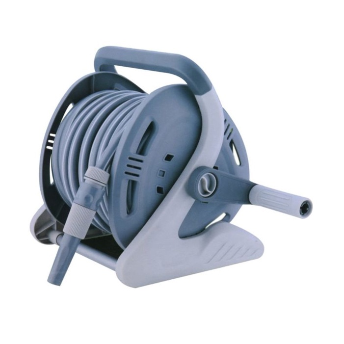 KRIS GARDEN Set Selang Dan Gulungan Selang1/2inch X 20M Hose Reel