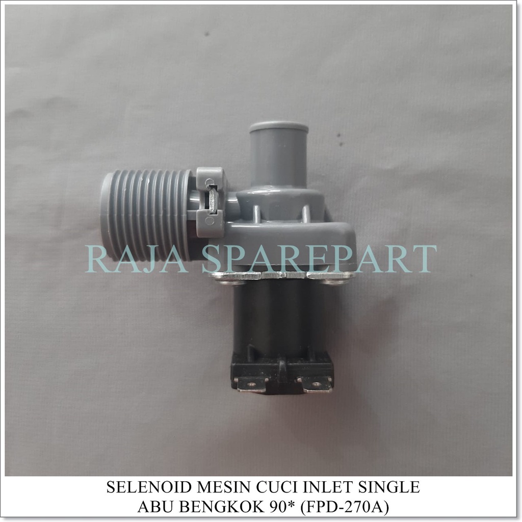 Selenoid / Water Inlet Mesin Cuci INLET SINGLE BENGKOK 90° (Merk ONECOOL)