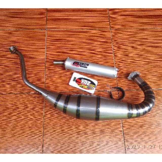 Knalpot ninja r ninja rr bahan galvanis