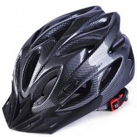 Helm Sepeda Bicycle Road Bike Helmet EPS Foam PVC Shell - Black carbon