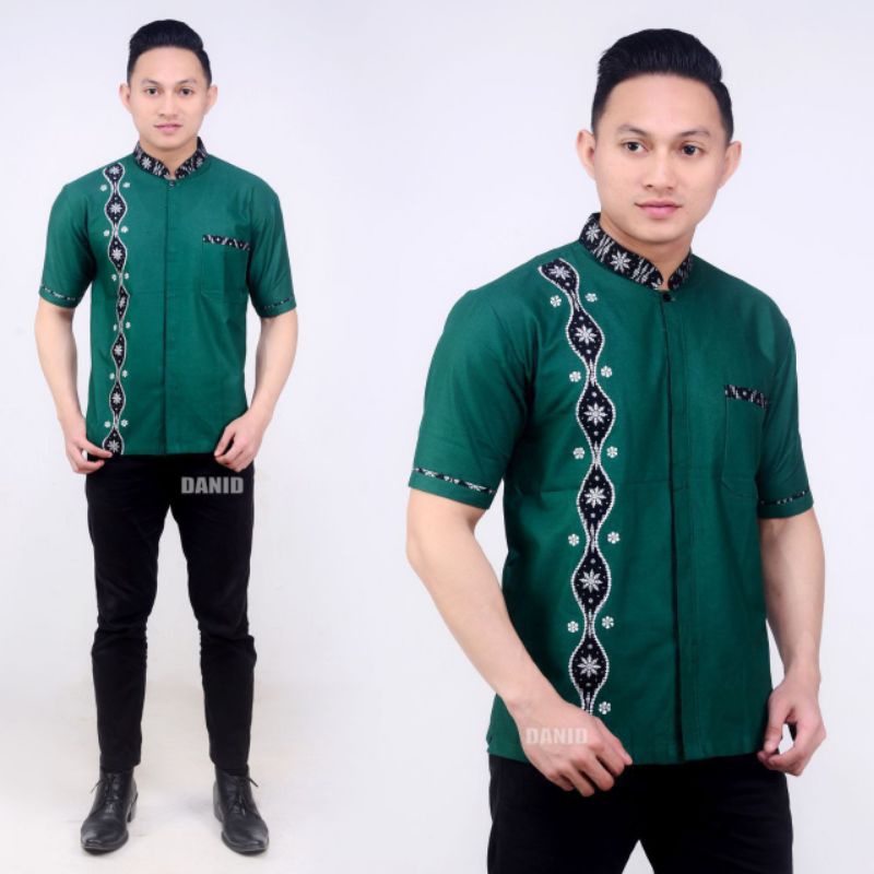 Baju Batik Pakaian Pria Lengan Pendek Model Terbaru