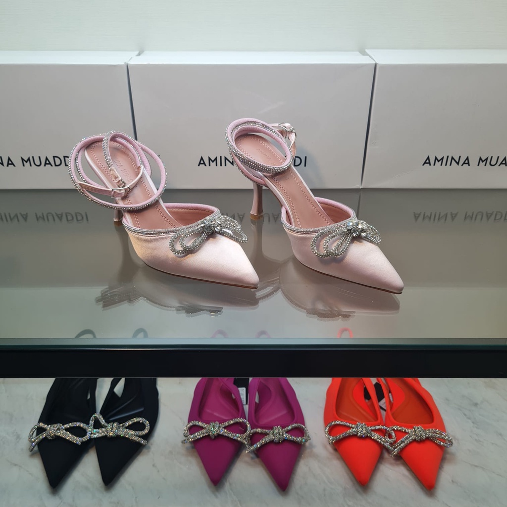 [ NEW ]Amina Muaddi 755- SNR Heels 9cm