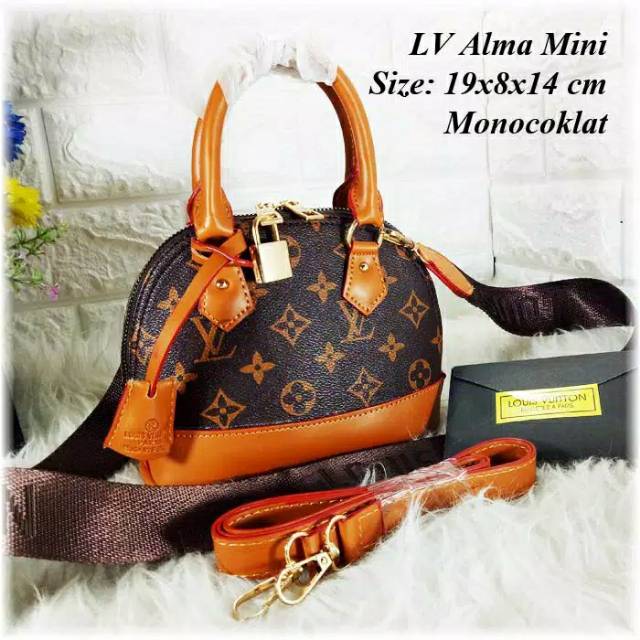 Tas Selempang Terbaru LV Alma Mini Tas Batam Import