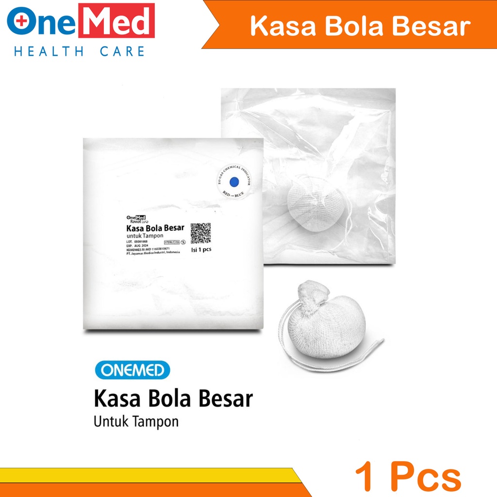Kasa Bola Besar Steril Untuk Tampon OneMed Isi 1 Pcs