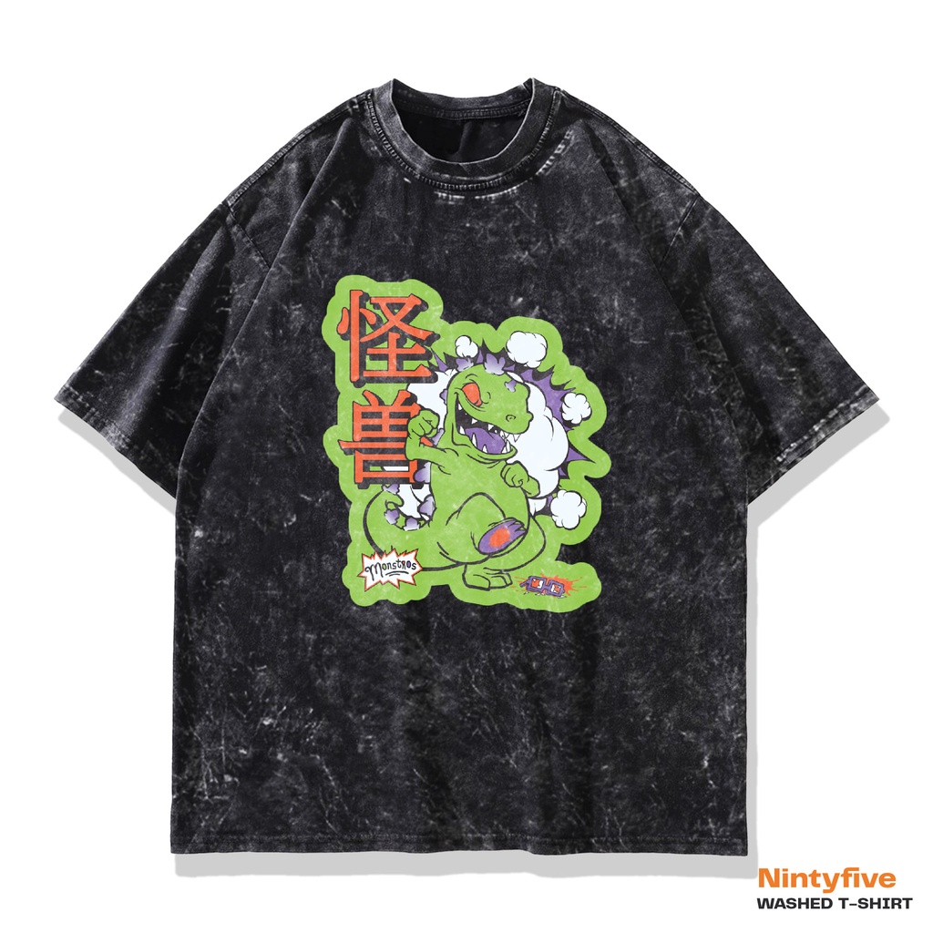 T shirt Rugrats The Reptar - Kaos Washed Rugrats Oversized