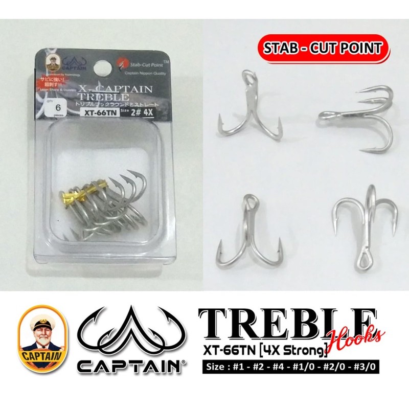 kail treble hook captain 4x strong