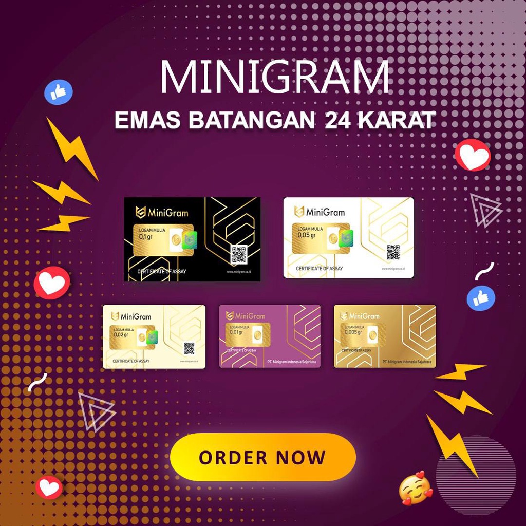 Mostalkidsmall Mini Gram Logam Mulia Emas Mini 0.01 Gram Asli 24karat Microgram Babygold Minigold Investasi Emas Kecil Distributor Resmi Bandung
