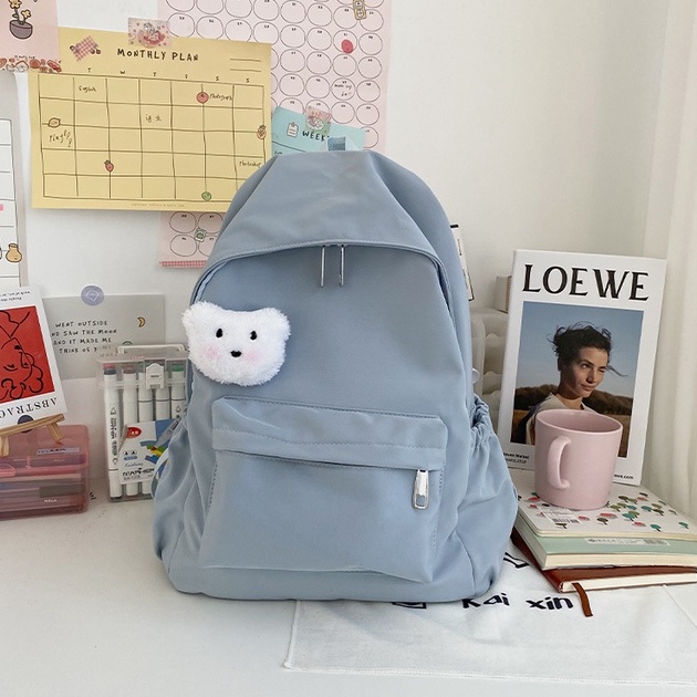 TG172/TAS RANSEL WANITA/BACKPACK/TAS MULTIFUNGSI/WANITA/TAS PUNGGUNG/IMPOR/TAS RANSEL LAPTOP-BIRU