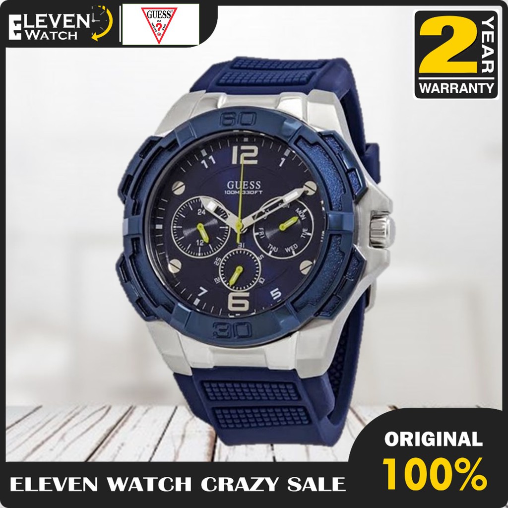 JAM TANGAN GUESS PRIA W1254G1  GARANSI 2 TH