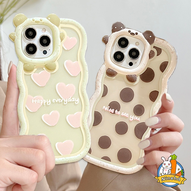 Soft Case TPU Transparan Motif Sapi / Hati Untuk iPhone 13 12 11 Pro Max X Xr Xs Max