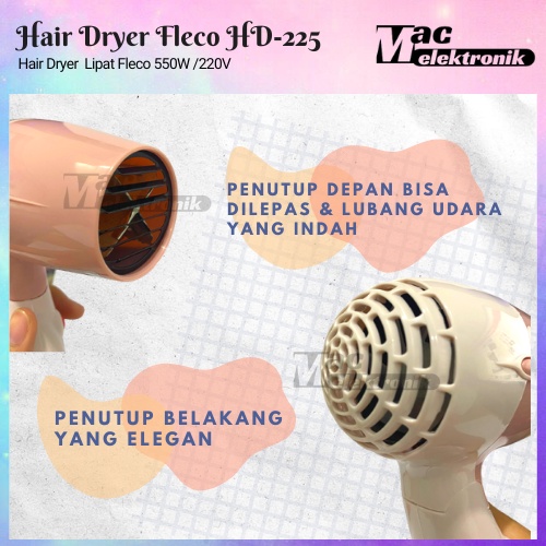 Hair Dryer Alat Pengering Rambut Lipat Mini 550 Watt