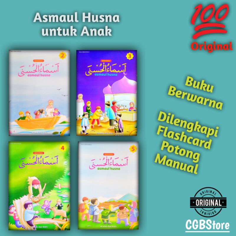 Buku Anak Mewarnai Asmaul Husna