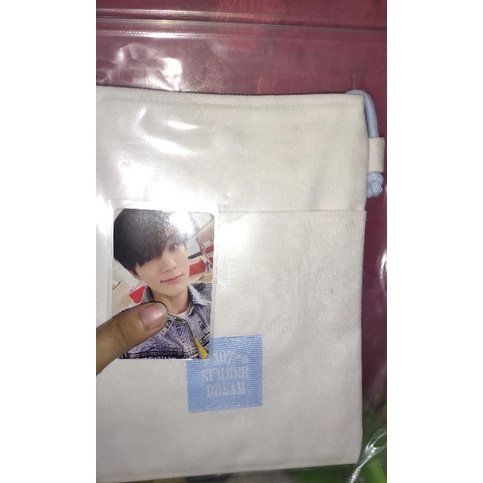 (BACA DESC) MD NCT DREAM HOT  SUMMER MINI BAG JENO GOOD CONDI NO DAMAGE TAG : PHOTOCARD JENO HOT SUM