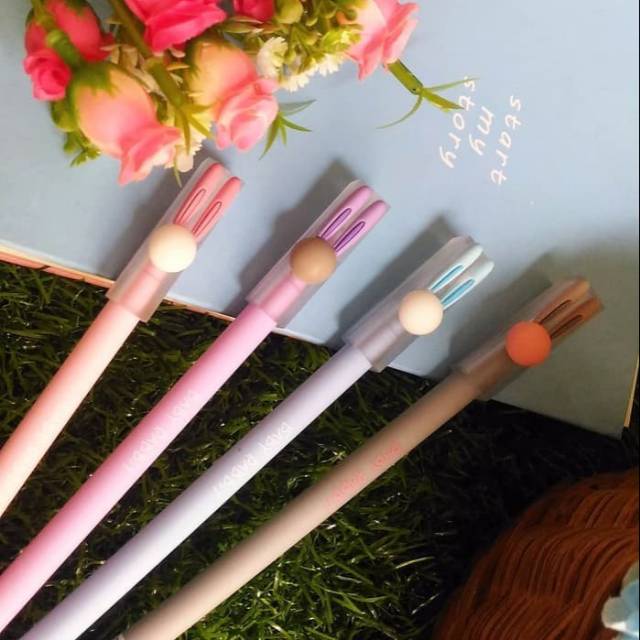 

Pulpen Gel Lucu - bahan halus tebal lancar - BABY RABBIT Z17105