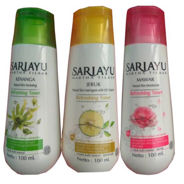Sariayu toner pembersih wajah jeruk mawar kenanga 100ml