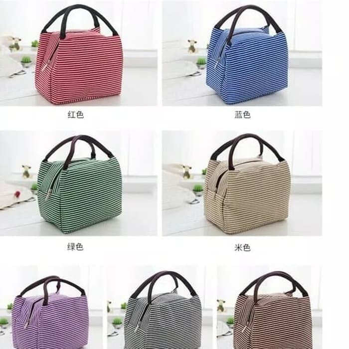 Cooler Bag Asi POLOS Motif - Tahan Panas dan Dingin - Lunch Bag Tahan Panas