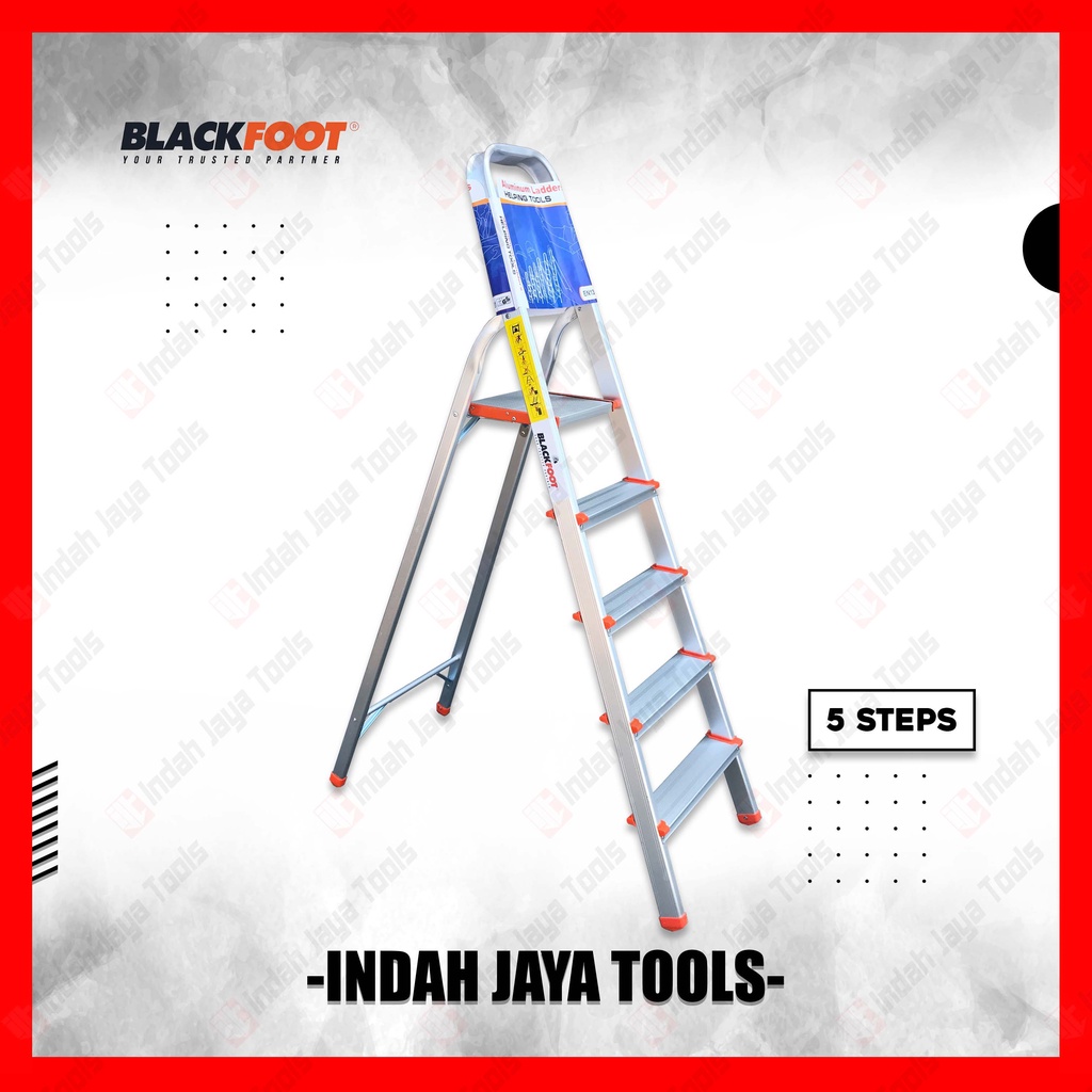 BLACKFOOT Tangga ALUMUNIUM 5S 5 Step - Tangga Lipat Rumah Ladder