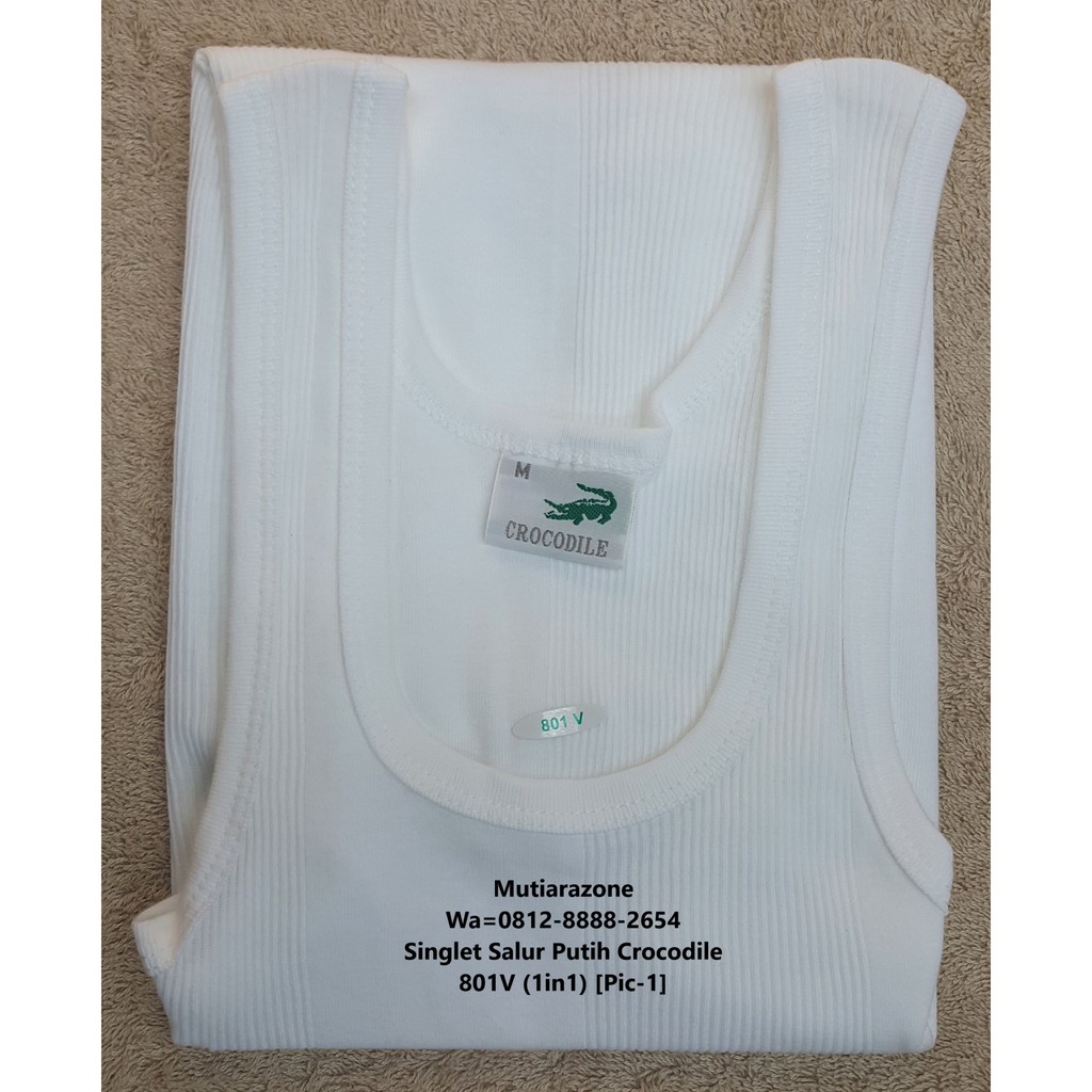  Singlet  Salur Putih Crocodile  801V Shopee Indonesia