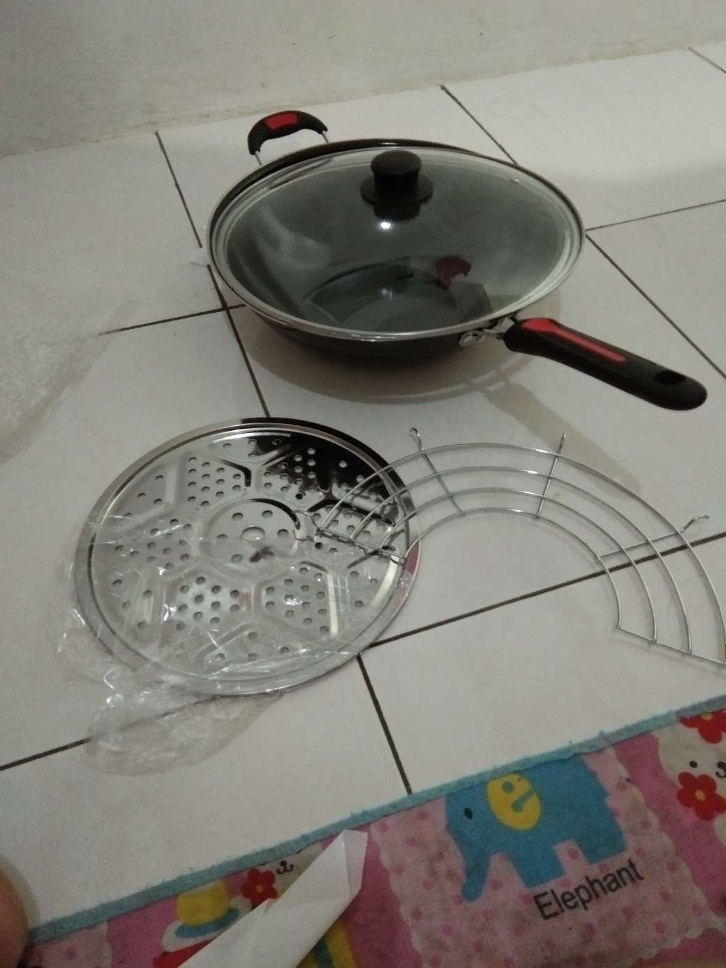 Wajan Goreng Penggorengan Serbaguna Teflon Tutup Kaca Gsf 1132k / 1132 K / 1132-k Ukuran 32cm