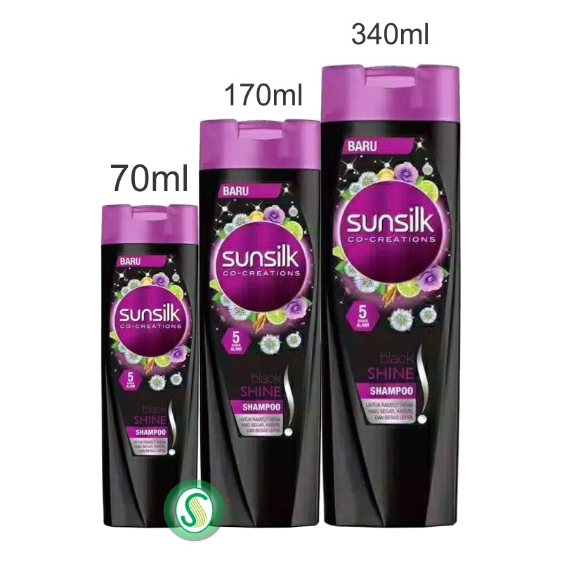 Sunsilk Shampoo Black Shine - Perawatan Rambut Hitam Berkilau