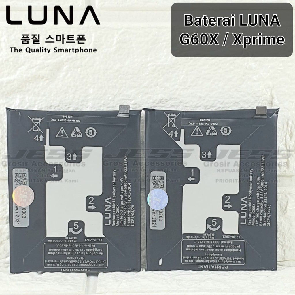 Baterai Original LUNA G60X / XPrime Battery Batre Original LUNA G60X / X PRIME