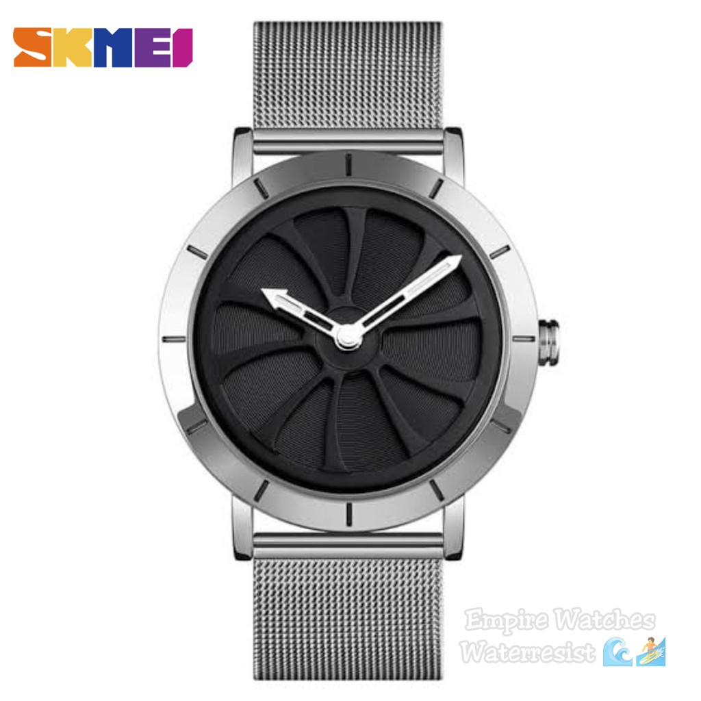 Jam Tangan Skmei 9204 Wanita Rantai Pasir Stainless Kualitas Original Waterproof