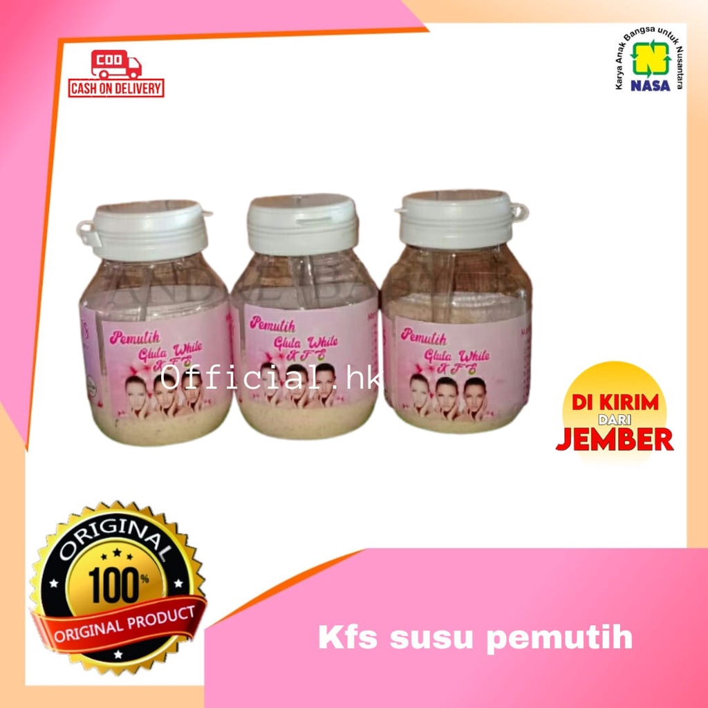 SUSU PEMUTIH GLUTA WHITE KFS ORIGINAL - Ksf Gluta White Susu Pemutih Wajah & Badan Aman KSF Original