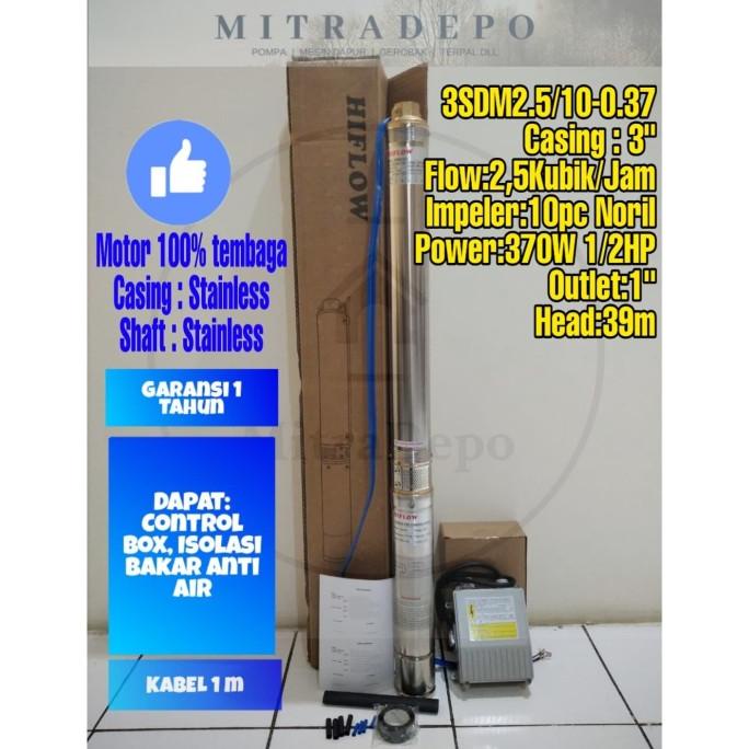 Pompa Satelit / Submersible Pump Hiflow 1/2Hp(3")Noril