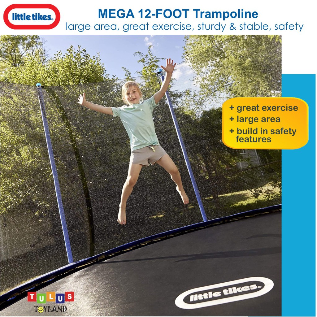 Trampolin Little Tikes Mega 10 Ft 12 Foot 15 Trampoline Net Jaring besar Mainan olahraga bounce anak