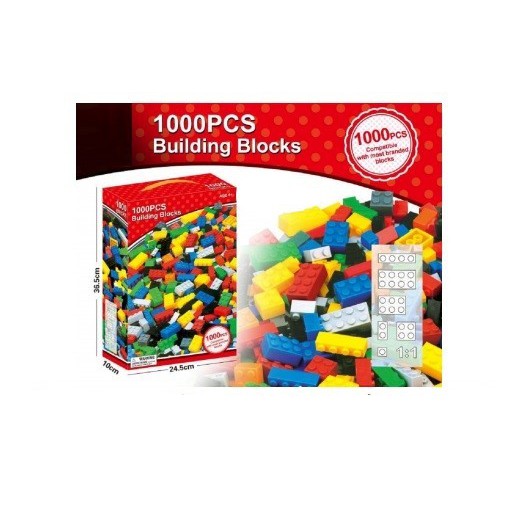 Mainan Anak Mainan Edukasi Mainan Balok Susun Isi 1000pcs Building Block Balok Susun