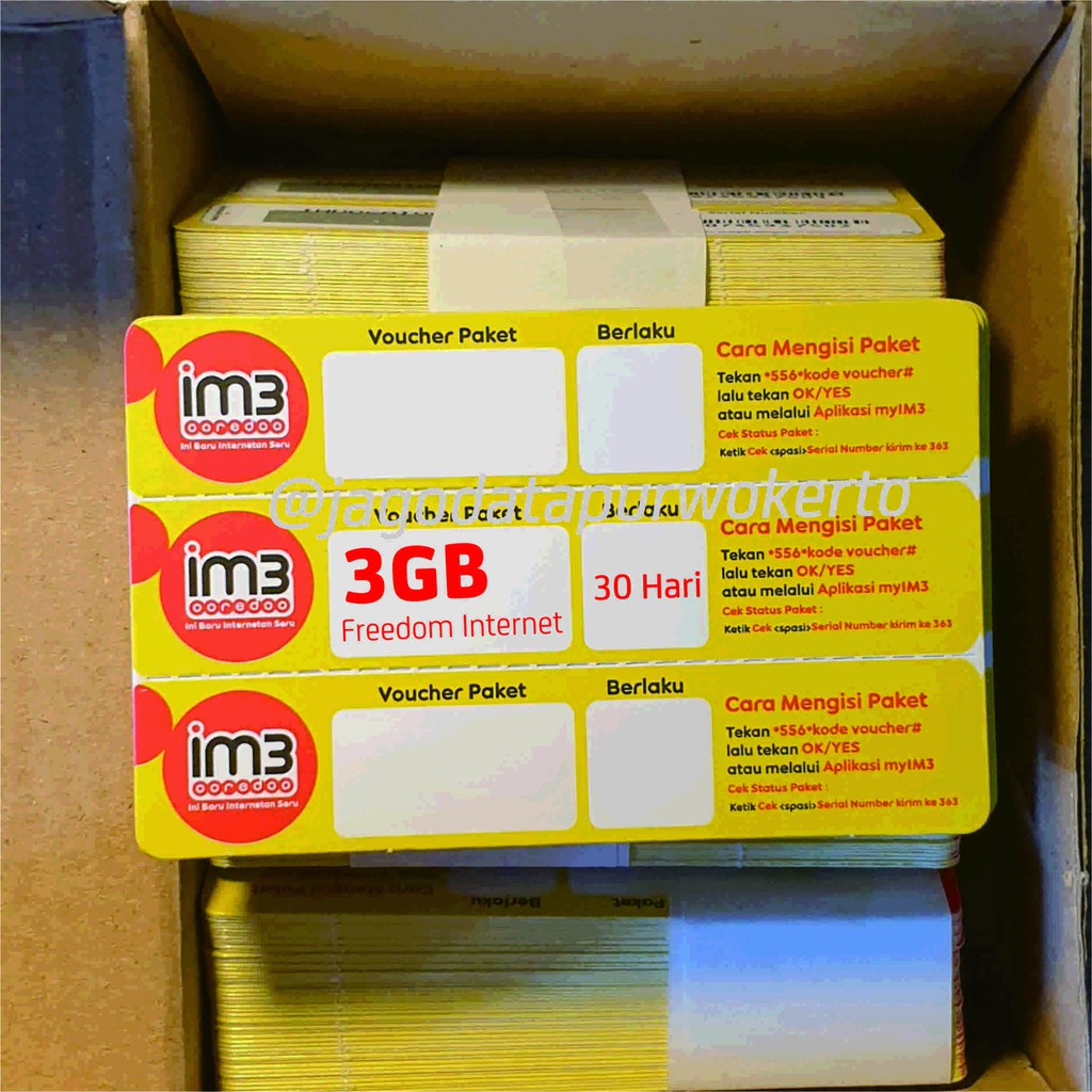 Voucher Data Freedom Internet Indosat 4GB