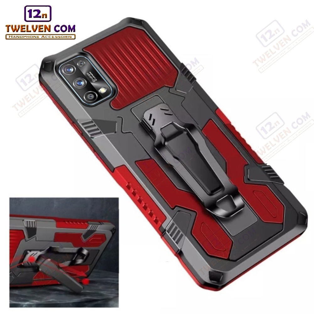 Case Shockproof Realme 7 Pro Armor Hardcase Stand Clip