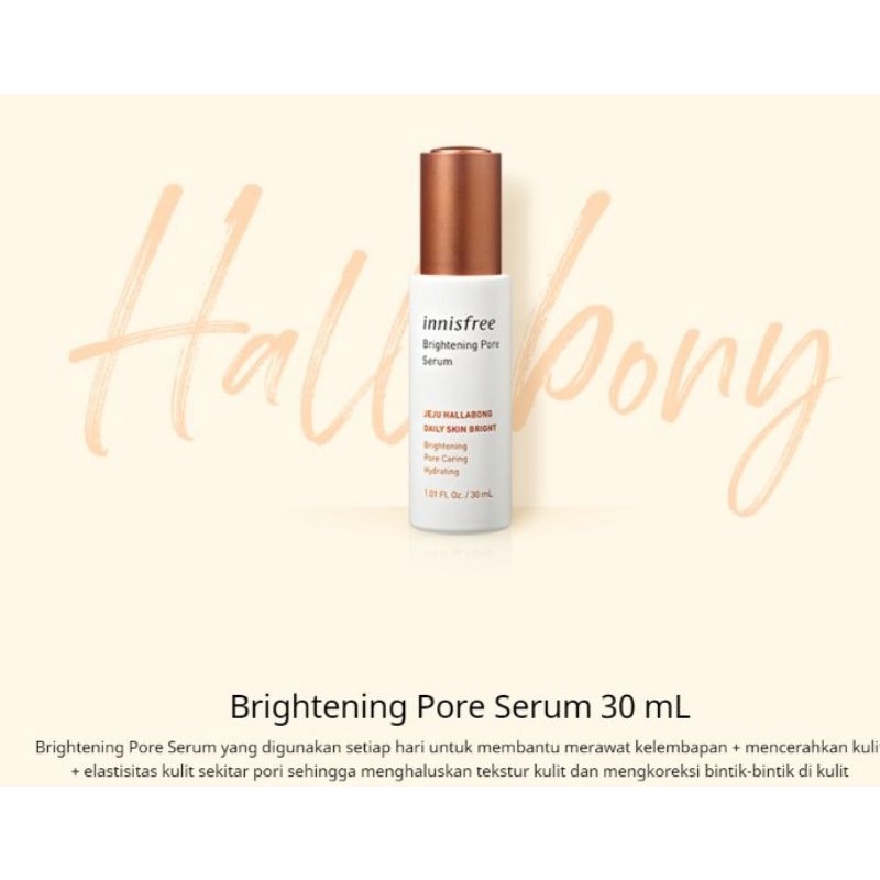 Innisfree Brightening Pore Serum 30 ml