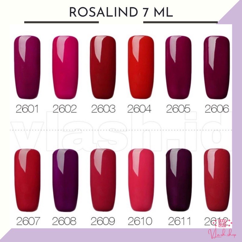 ROSALIND NAIL GEL 7 ML RED SERIES