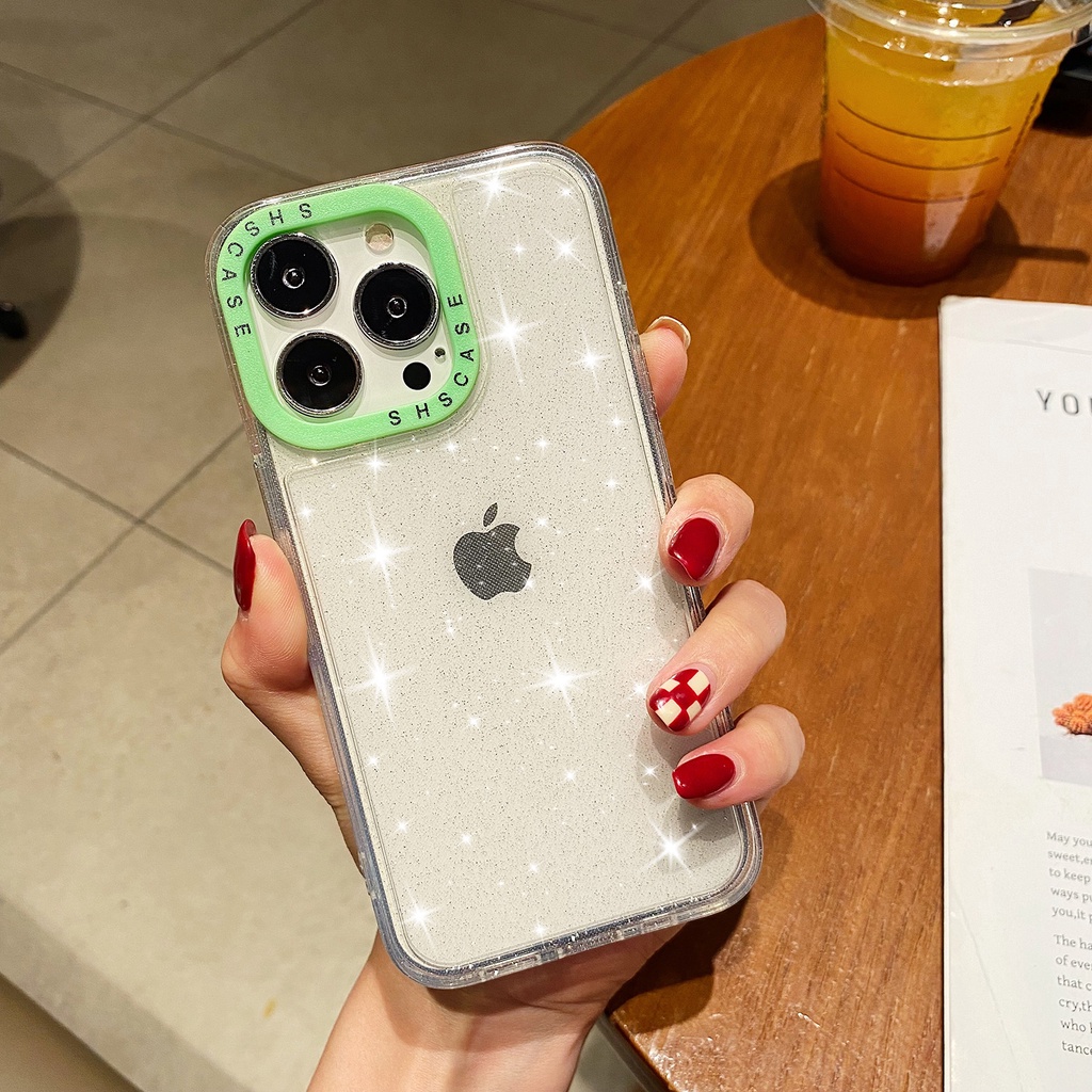 Case Bingkai Foto Gradasi Shockproof Untuk iphone 13 12 11 Pro Max 11 X XR XS Max 6 7 8 Plus SE 2020