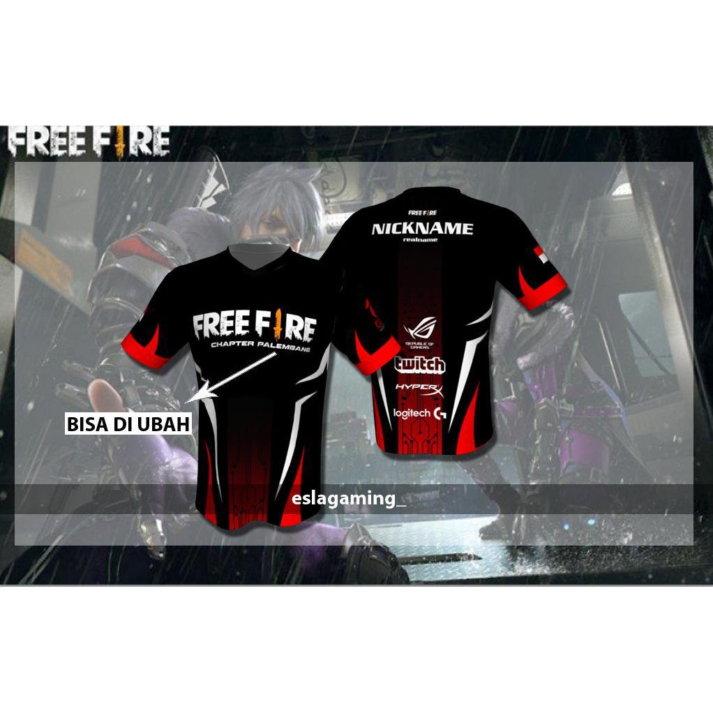 Jersey Free Fire V3 Kaos Gaming Freefire Shopee Indonesia