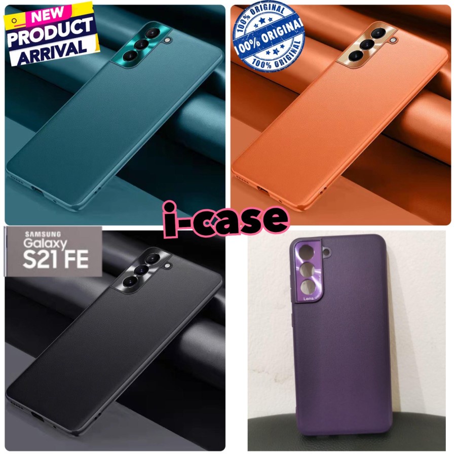 VEGAN Leather Case SAMSUNG S21FE 5G CASING COVER GALAXY S20,S21 FE