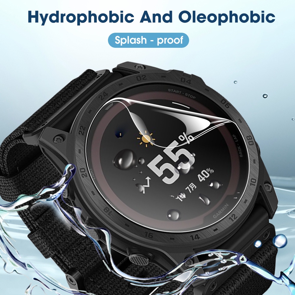 1 Pc Film Pelindung Layar Bahan TPU Hydrogel Anti Gores Untuk Garmin Tactix 7 Pro