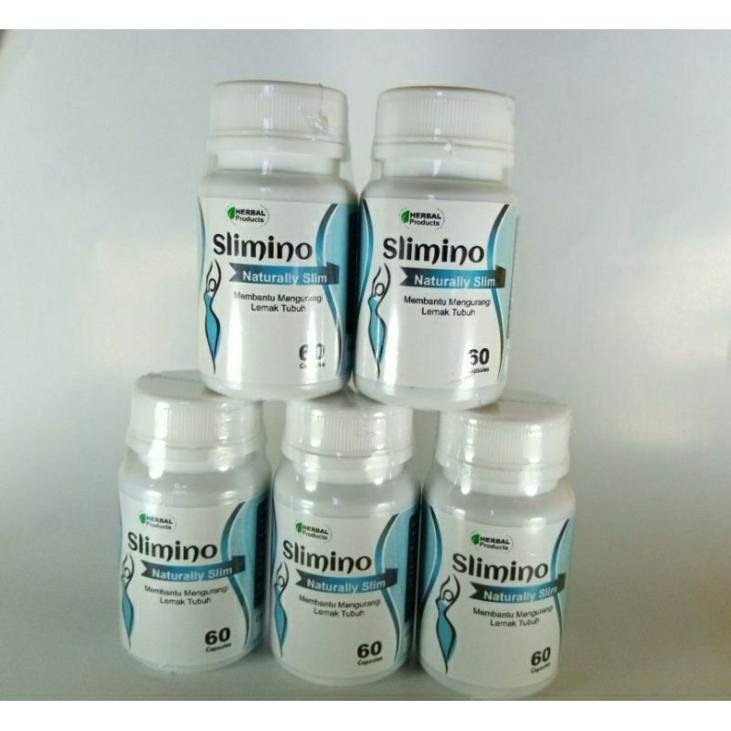 SLIMINO NATURALLY SLIM OBAT PELANGSING BADAN HERBAL MANFAAT JAMU DIET 3X AMPUH