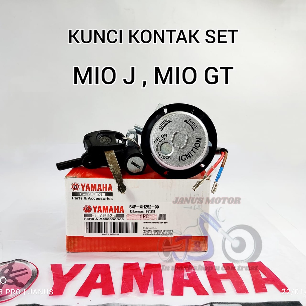 Kunci kontak set 54P MIO J , MIO GT KUALITAS ORIGINAL PRESISI PAS DAN AWET KEY SET KONCI MOTOR ORI A
