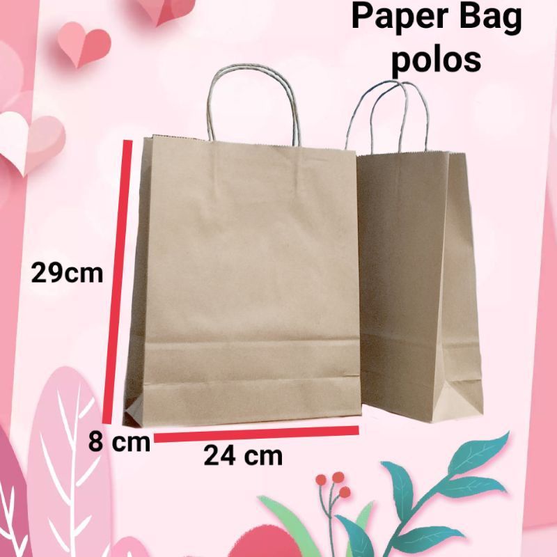 

Paper Bag Polos Uk 24x29x8cm Paper Bag Packing Non Motif Hand Bag Paper Bag Hampers Tas Hampers Tas Packing