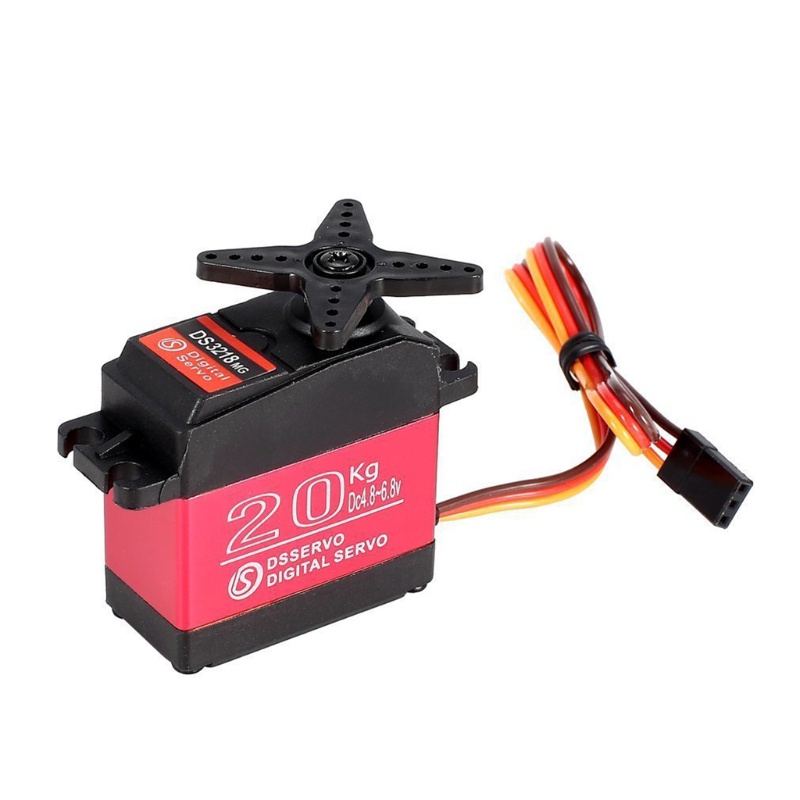 Btsg 20kg Coreless Digital Servo Motor Hv 6.8V Tembaga+Aluminium Gear