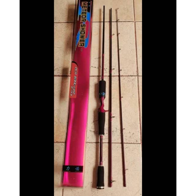 Joran casting sambung 3 meteor 180cm 210cm 240cm 17lb