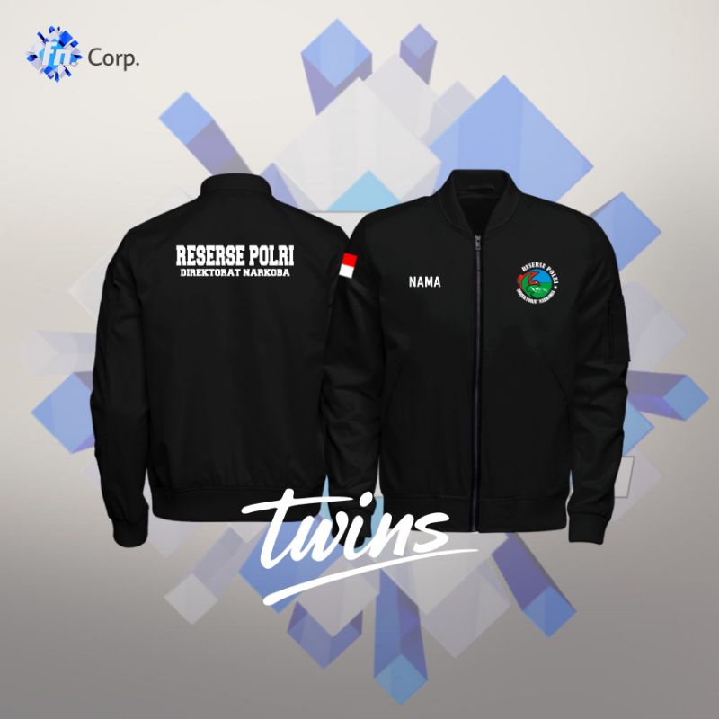 JAKET BOMBER POLISI RESERSE POLRI DIREKTORAT NARKOBA
