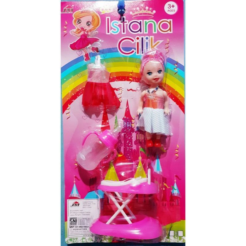 ISTANA CILIK JM1238 MAINAN ANAK PERAN BONEKA BARBIE DOLL TOYS EDUKASI BALITA BABY HADIAH KADO GIFT H
