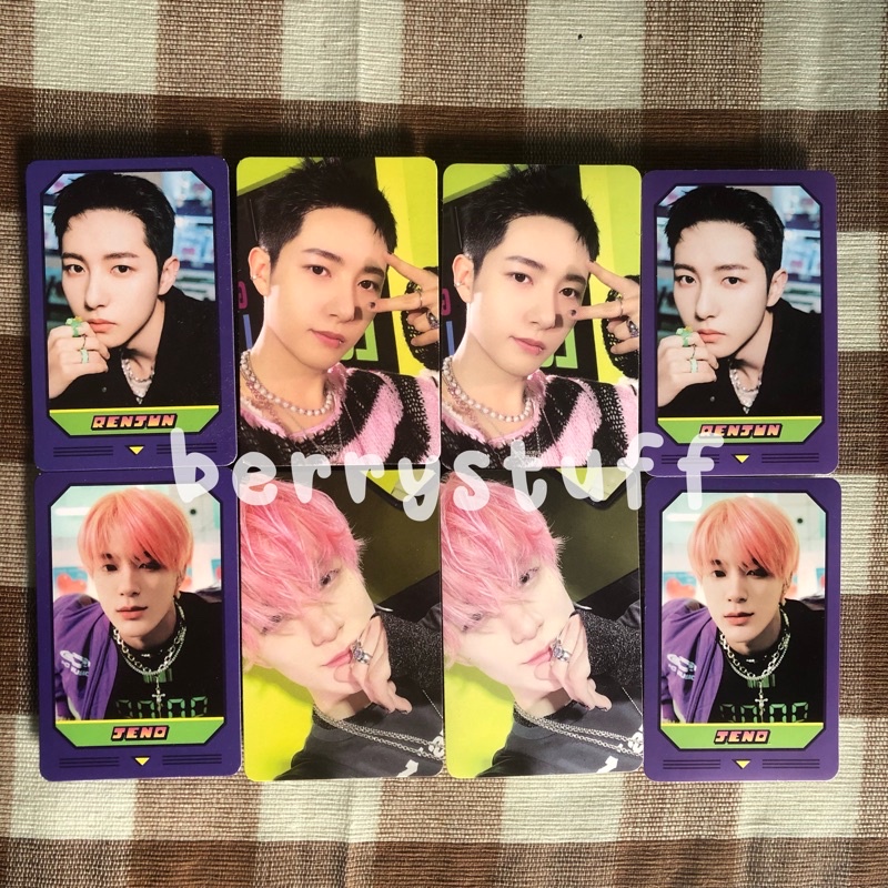 MD NCT DREAM MATCHING GAME CARD SET JENO, RENJUN GLITCH MODE