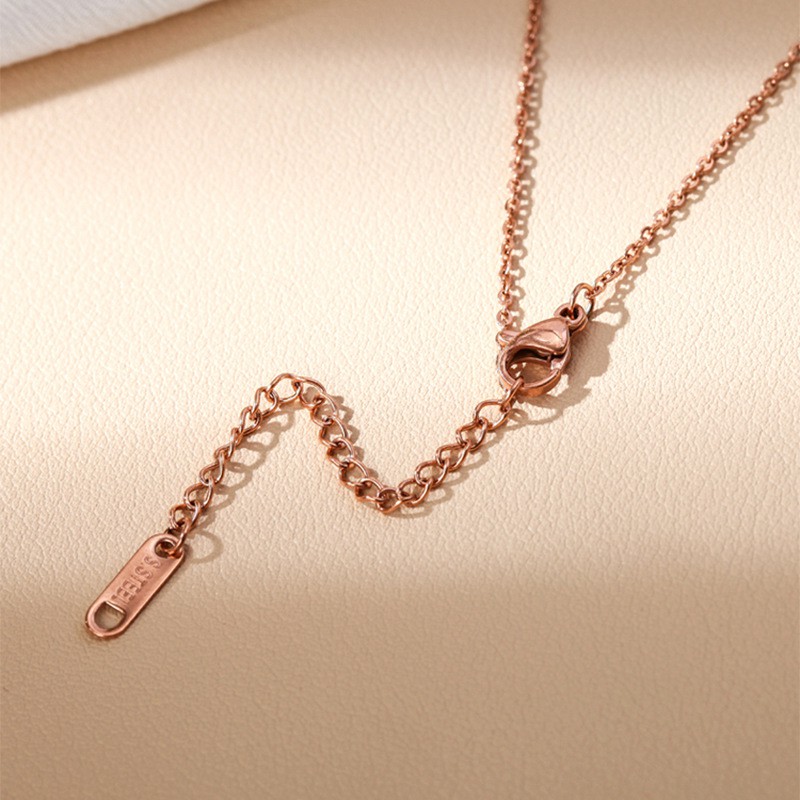 Kalung Fashion Wanita Titanium Korea Anti Pudar Model elvi Juntai