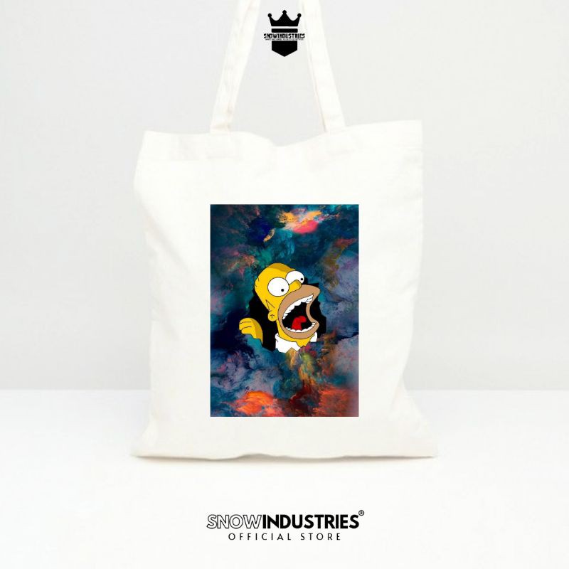 Tote Bag Wanita Pria Kanvas Baby Premium The Simpson