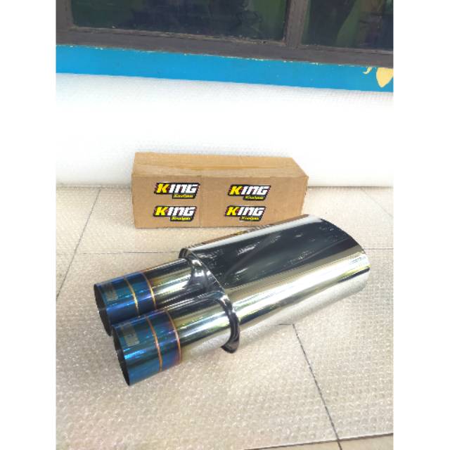 Bukan knalpot zebring bukan knalpot HKS bukan knalpot js Racing knalpot Eisenmann cabang dua