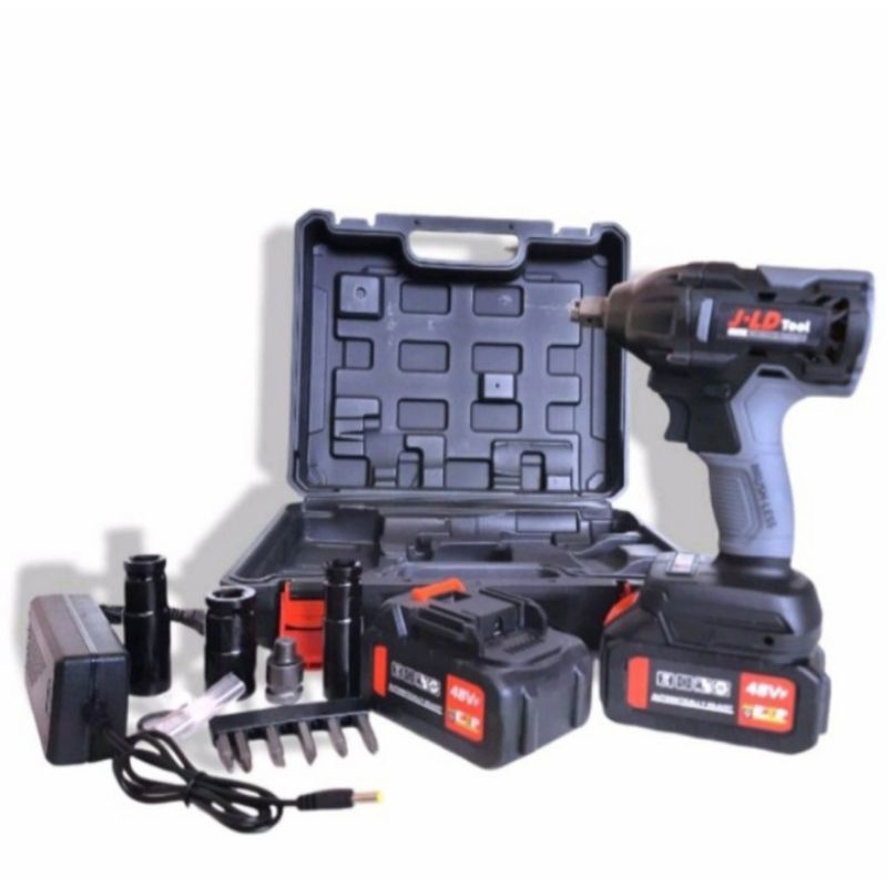 Xaviertaran Impact Wrench Brushless Jld 48V Cordless Impact Wrench Jld Bor Baterai Buka Baut